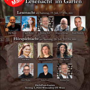Doppelticket für die Lese- und die Hörspielnacht (19. und 26. Juli)